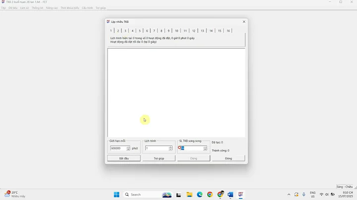 Tạo ra 10 cái máy tính cùng chạy thời khóa biểu
