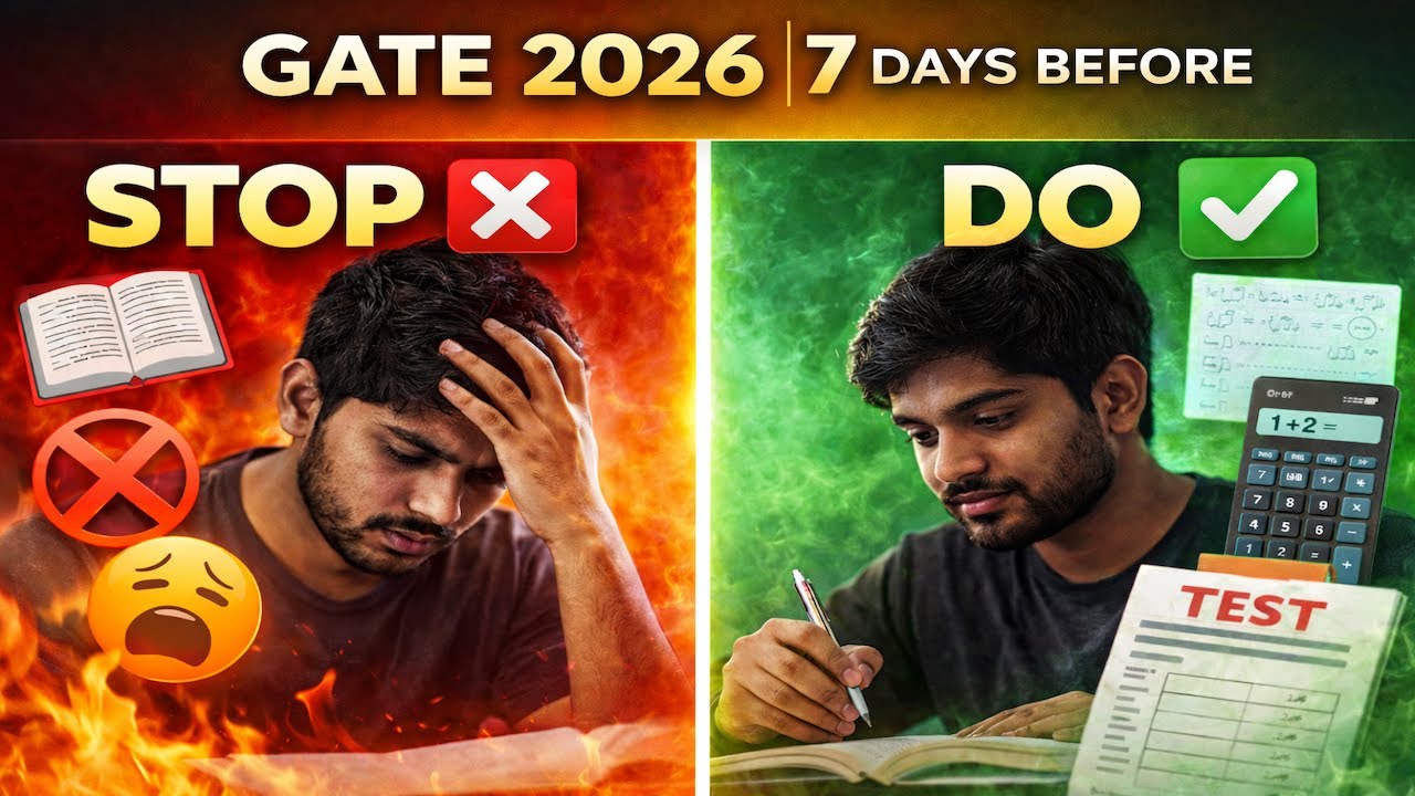 GATE 2026 | 7 Days Before STOP This or Regret on Exam Day - YouTube