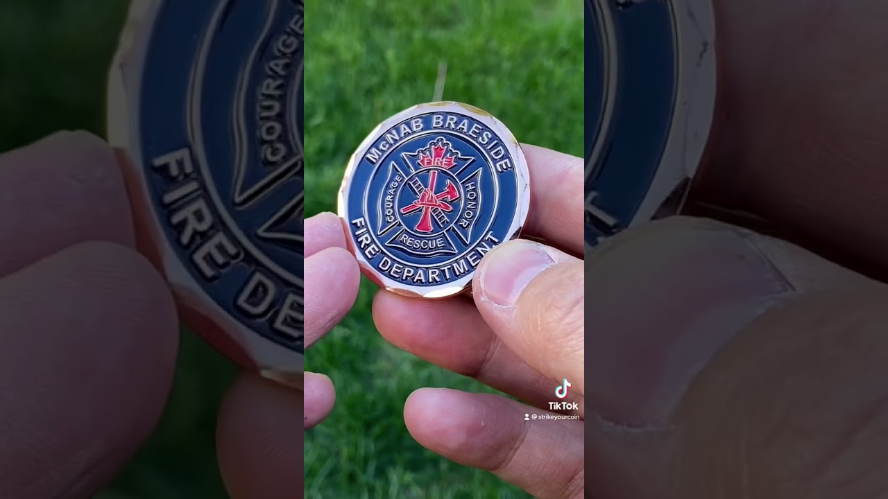 Custom coin for Fire Department 