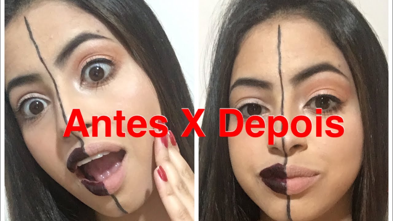 Maquiagem (Antes x Depois) - YouTube