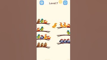 Bird Color Sort Puzzle Game Level 7