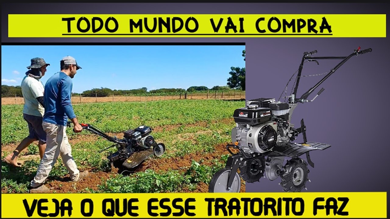 MOTO CULTIVADOR TOYAMA TT75R-XP TESTANDO TRATORITO