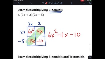 5.6 Multiplying Polynomials Video