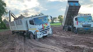 ผู้สาวขับรถสิบล้อโหดแท้ Dump Truck