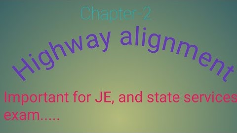 Highway alignment-1