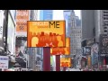 Singlesarondme hits time square in new york