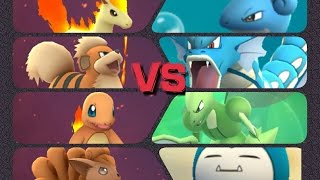 Pokémon GO Gym Battles Level 4 Gym Charmander Growlithe Vulpix Golem Lapras & more
