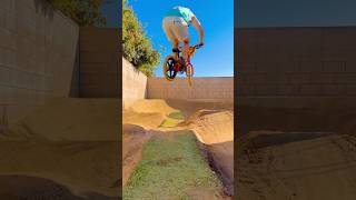 Made the kids stay home today 🤪 #backyard #pumptrack #sebikes #bmx