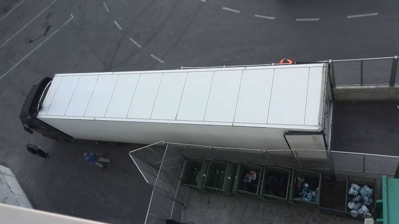 Amazing truck driver skills reverse parking in tight place YouTube