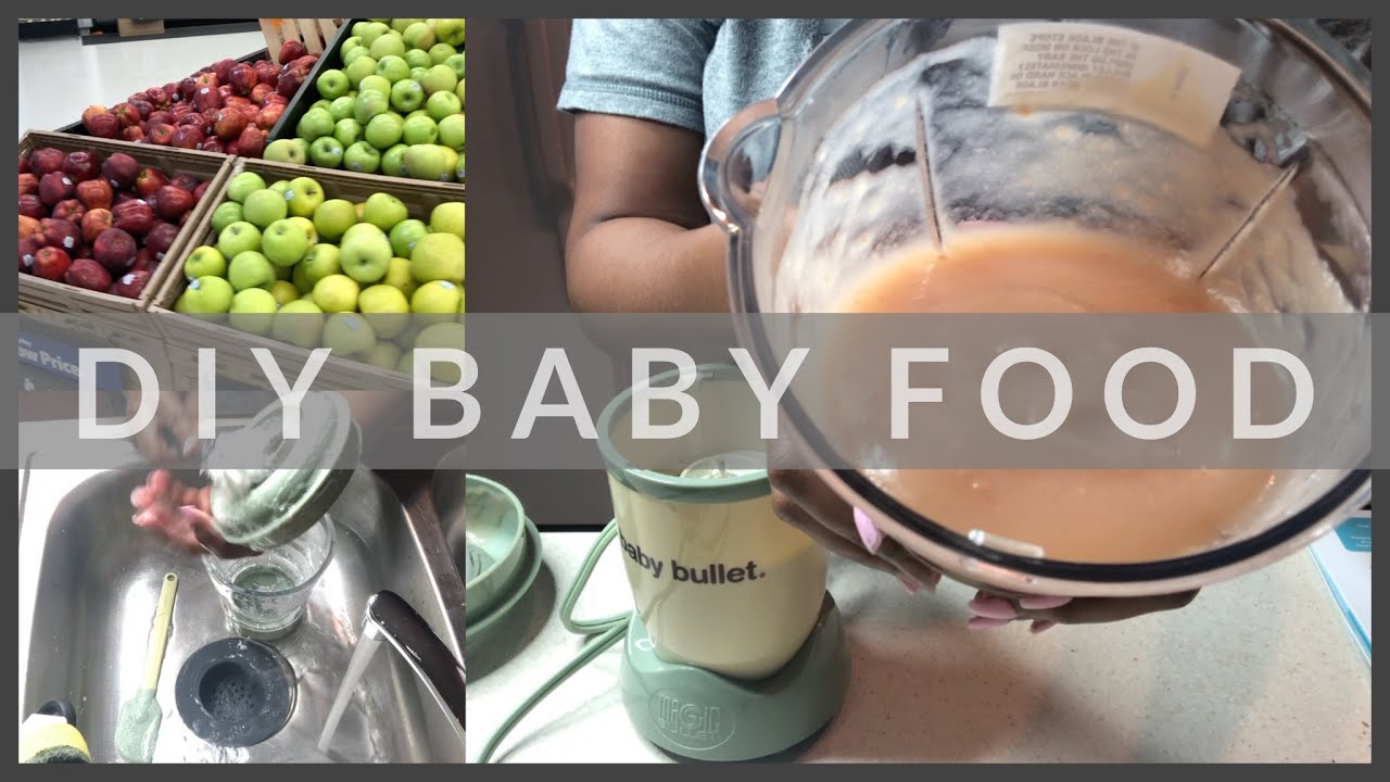 DIY Baby Food (Baby Bullet) + Easy Cleaning + Son Reaction YouTube