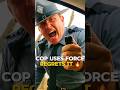Cop stopped him during lunch, forced him out and threatened to use pepper spray 🔥
