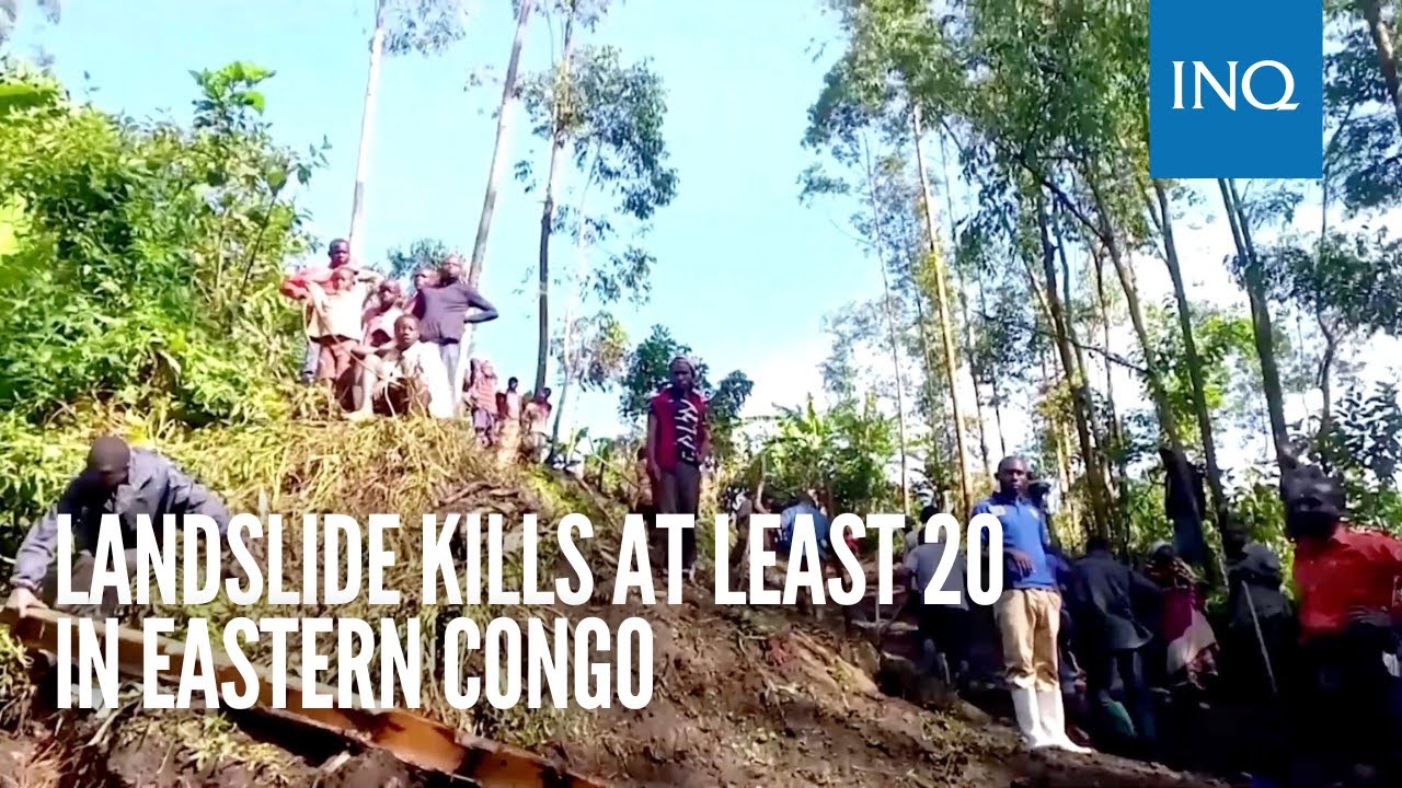 Landslide kills at least 20 in eastern Congo