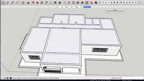 Quick easy way to design a roof in sketchup with simple tools