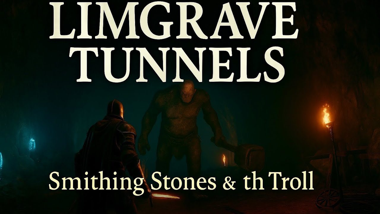Elden Ring : How to Guide : Limgrave Tunnels - Smithing Stones & Stonedigger Troll Boss !