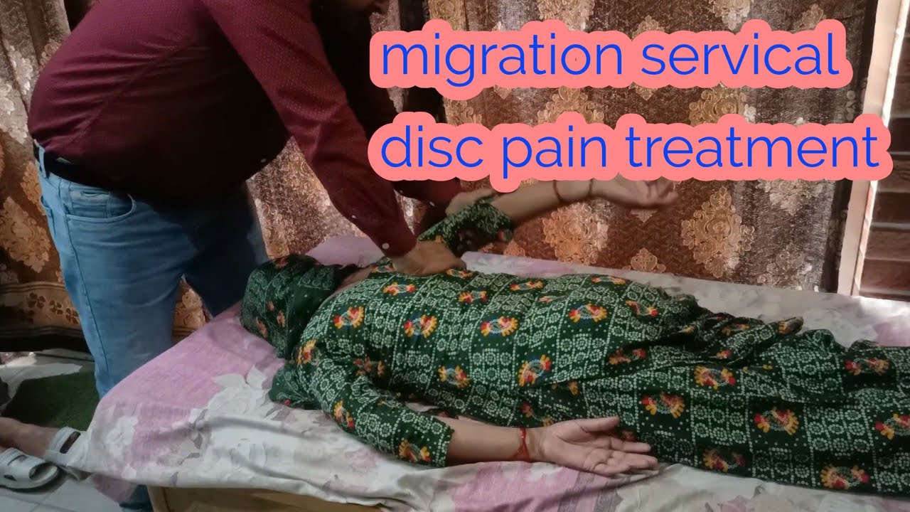 Cervical slip disc pain Relief treatment Back pain treatment YouTube