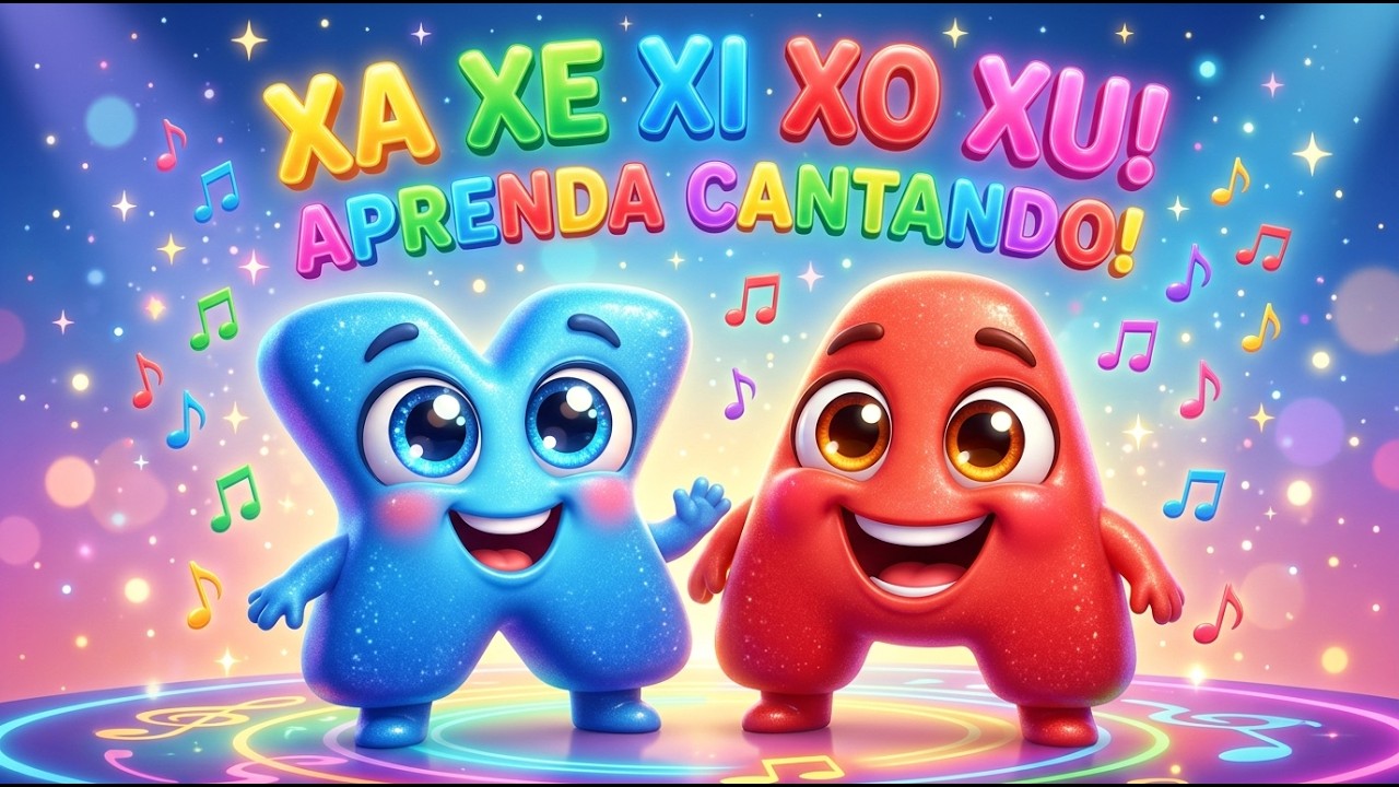 SUGAR•*¨*•.¸♬︎ Família do X (XA XE XI XO XU) 🎵 Alfabetização Divertida com o