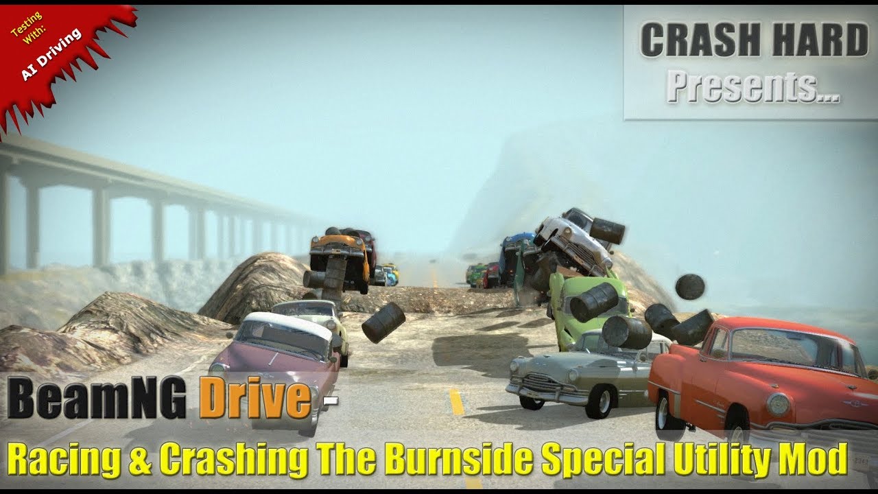 BeamNG Drive - Racing & Crashing The Burnside Special Utility Mod