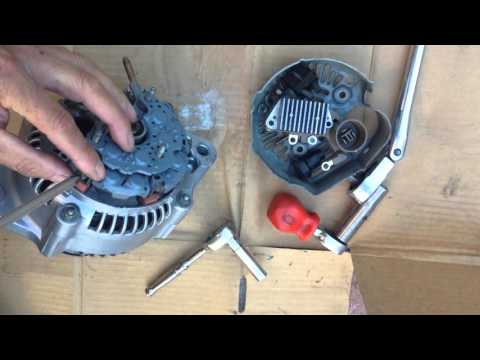 HOW TO REPLACE VOLTAGE REGULATOR BRUSH ALTERNATOR TOYOTA TRUCK CAMRY COROLLA CELICA MR2