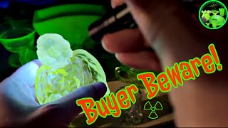 THIS matters when searching for Uranium glass! Buyer Beware!