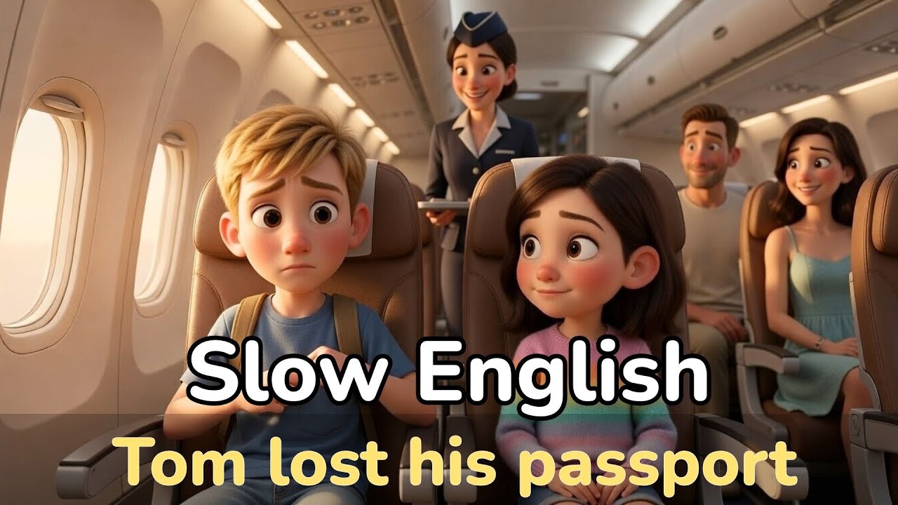 Family Trip to Dubai | Tom Lost His Passport at the Airport ✈️ | English Story for A2–B1
