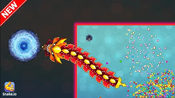 SECRET LEVEL TELEPORT ANIMATION IN SNAKE. IO 🐍 EPIC SNAKEIO GAMEPLAY