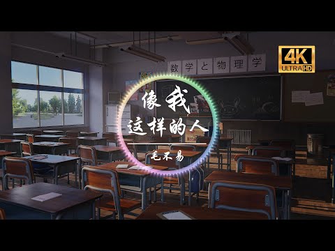 毛不易《像我这样的人》4K画质「像我这样不甘平凡的人 世界上有多少人」动态歌词版