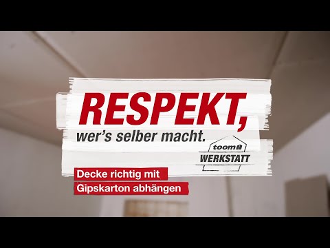 Decke richtig mit Gipskarton abhängen | toom Werkstatt