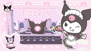 ♡ kuromi cafe (floor 4) speedbuild ~ my hello kitty cafe ♡