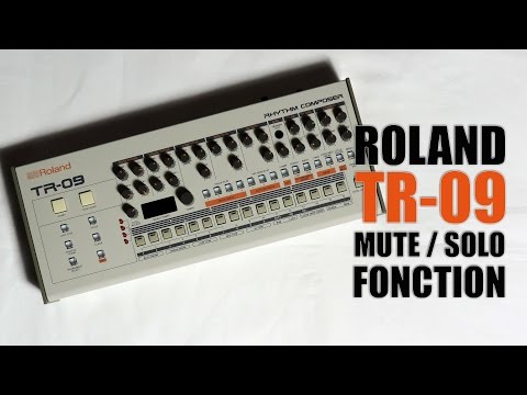 Roland TR-09 Mute / Solo : Tutorial