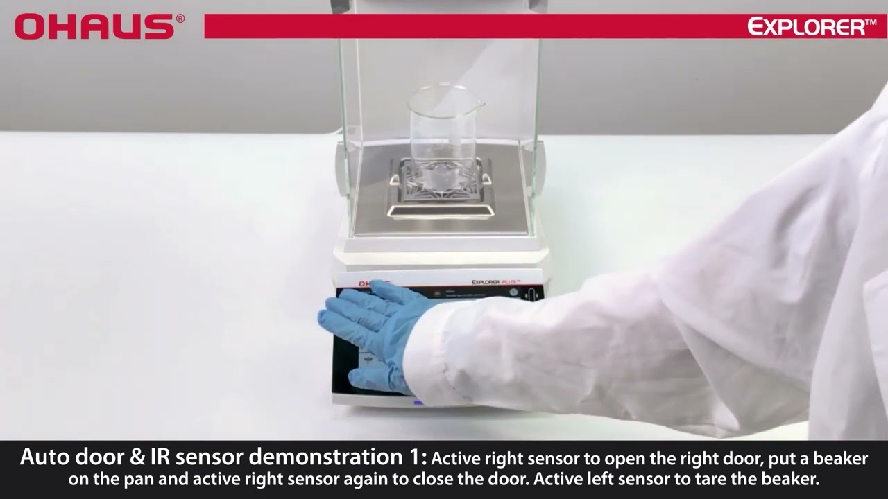 How To IR Sensor Auto Door - Ohaus Explorer™ Balance Series | Liberty Scales