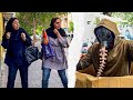 Spaceman monster prank  scary reactions