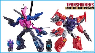 Amazon Exclusive! Transformers Age of the Primes Wreck 'n Doom Collection Spinister VS Topspin