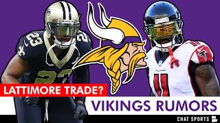 Vikings Rumors: Marshon Lattimore TRADE? Sign Julio Jones? + Justin Jefferson Contract News
