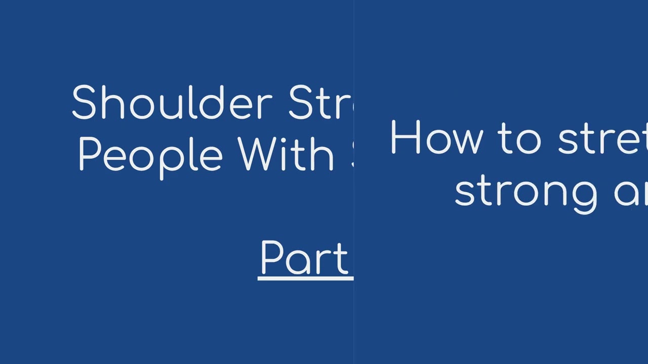 Shoulder Spasticity Stretches. Part 2. Victoria BC
