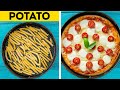 Easy And Delicious Food Recipes With Fast Food, Pizza, Marshmallow And Chocolate