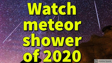 The Geminid meteor shower of 2020 peaks tonight! Here