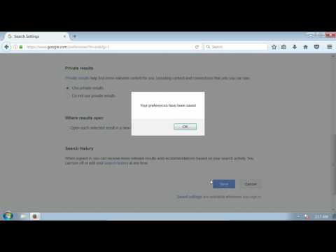 How to turn off/on google safe search