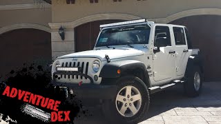 Jeep Wrangler 50 inch LED Light bar Installation - YouTube