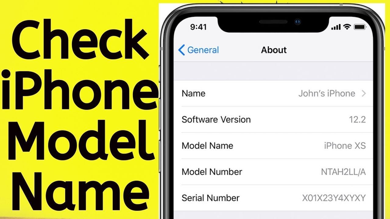 How to Check iPhone Model Name - YouTube