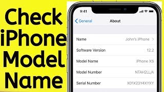 How to Check iPhone Model Name 