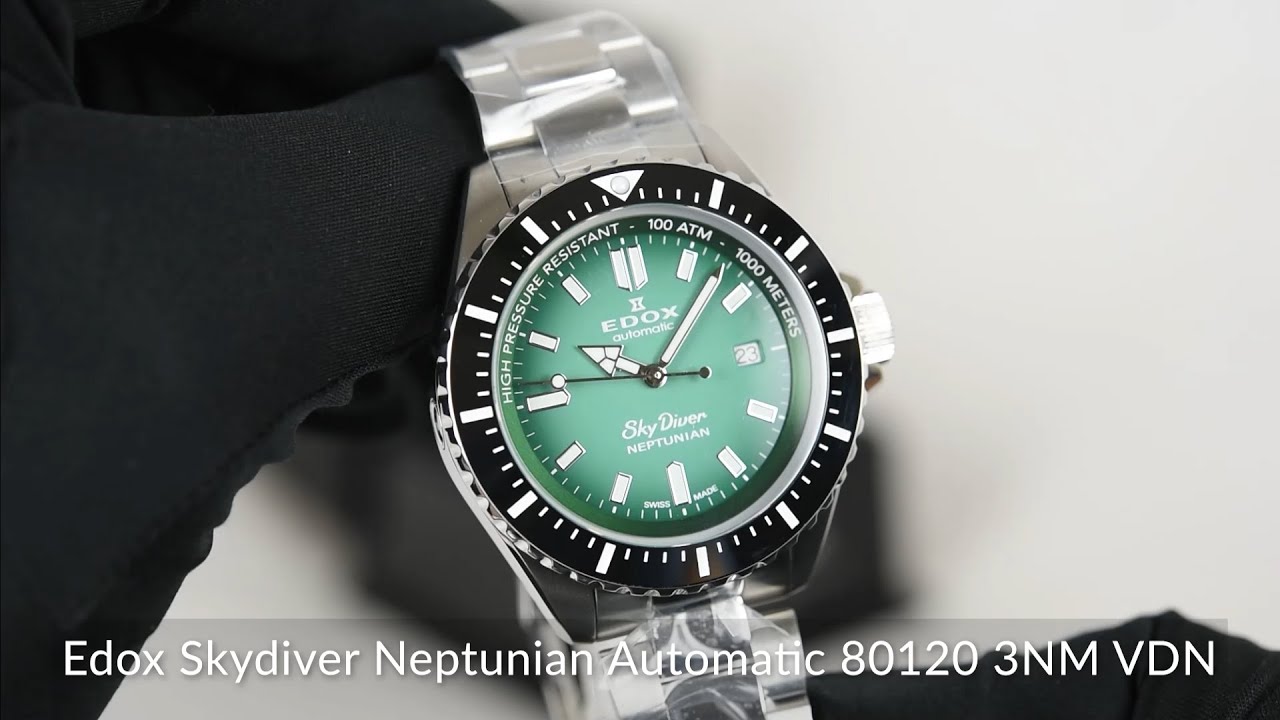 Edox Skydiver Neptunian Automatic 80120 3NM VDN - SeriousWatches.com