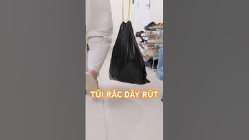 Túi rác này có dây rút, đổ rác không sợ dơ tay, chịu lực tốt #letnhancheck #review #dogiadung #hay