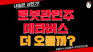 로봇관련주 메타버스 더 오를까? ㅣ네오위즈 컴투스홀딩스 한컴MDS 코세스 유진로봇 로보로보 로보스타 에브리봇 레인보우로보틱스 티로보틱스 네오위즈홀딩스ㅣ