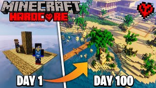 Minecraft Raft Survival : Building and Defending My Raft for 100 Days