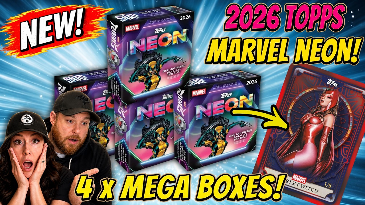 We Opened 4 x Topps Marvel NEON Mega Boxes and PULLED A CASE HIT... But Was It Worth It?