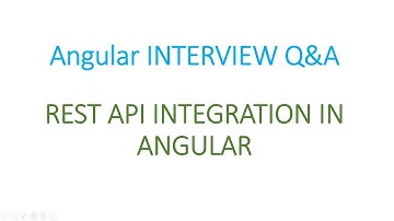 Angular Interview Q&A: REST API Integration with Angular Application