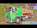 HOWO A7 4 Chân  Đi Xuống Núi Với 35 Tấn Bột Đá Tập 2 - Map Grand Utopia