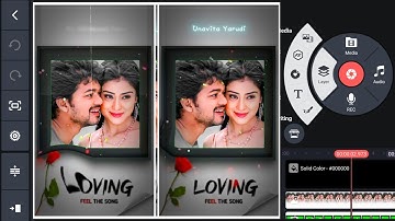 Kinemaster Tutorial - New Trending Love Lyrics WhatsApp Status Video Editing in KineMaster