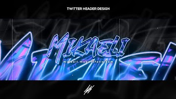 PS Touch Speedart | Twitter header- Mikaelifx