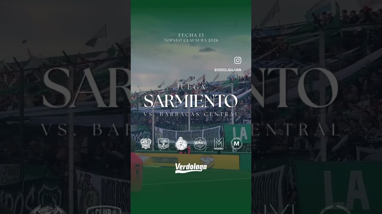 #SARMIENTO || ⚽️🇳🇬 ¡𝐇𝐎𝐘 𝐉𝐔𝐄𝐆𝐀 𝐄𝐋 𝐕𝐄𝐑𝐃𝐄! vs. #BarracasCentral